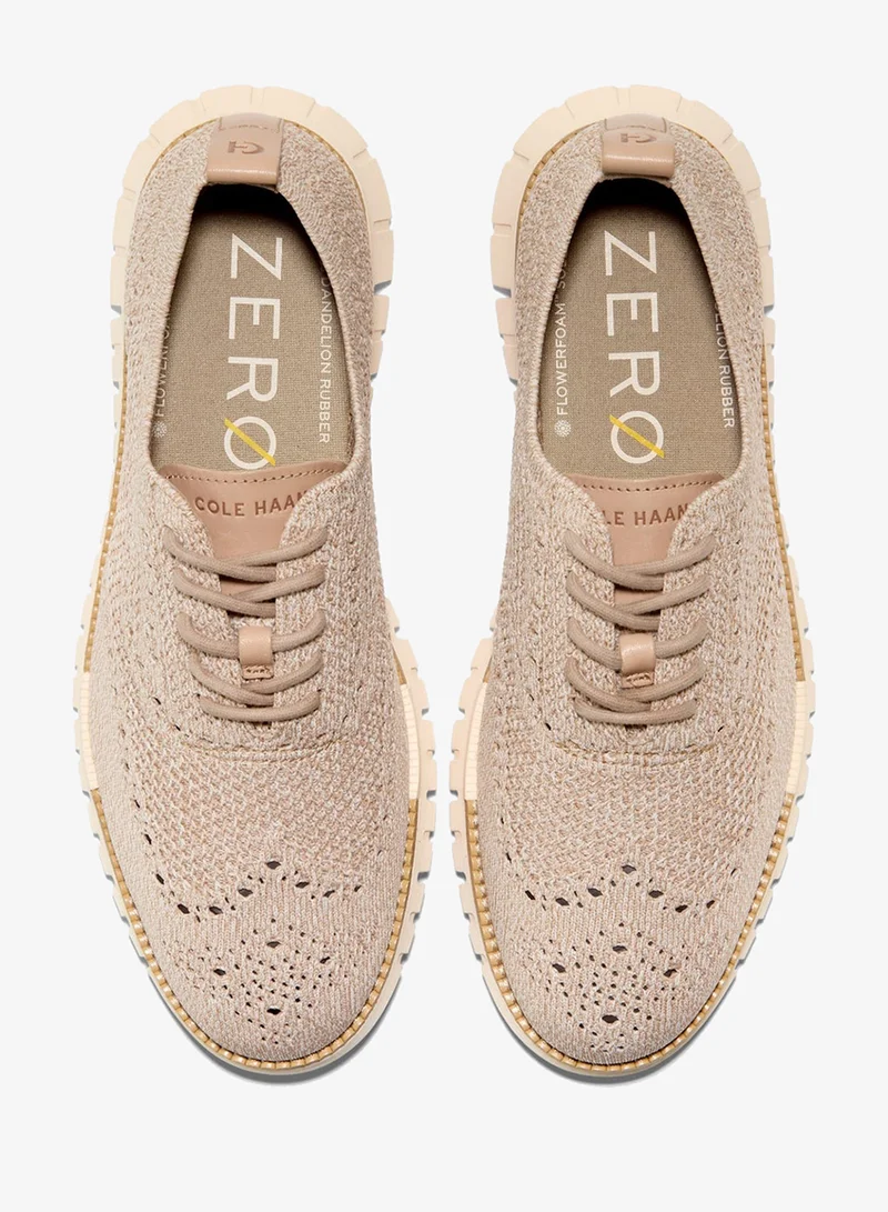 Cole Haan BEIGE Zerogrand Remastered Stitchlite Wingtip Sneakers for Men | Best Price UAE